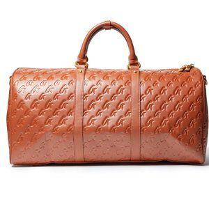 Glam-Aholic Matte Brown Unisex duffle bag.